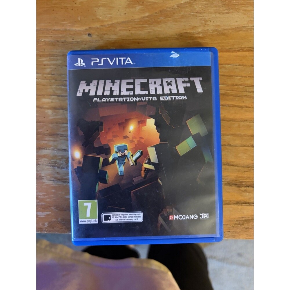 PS VITA MINECRAFT Physical Cart Version Rare REGION FREE (Works On NTSC)